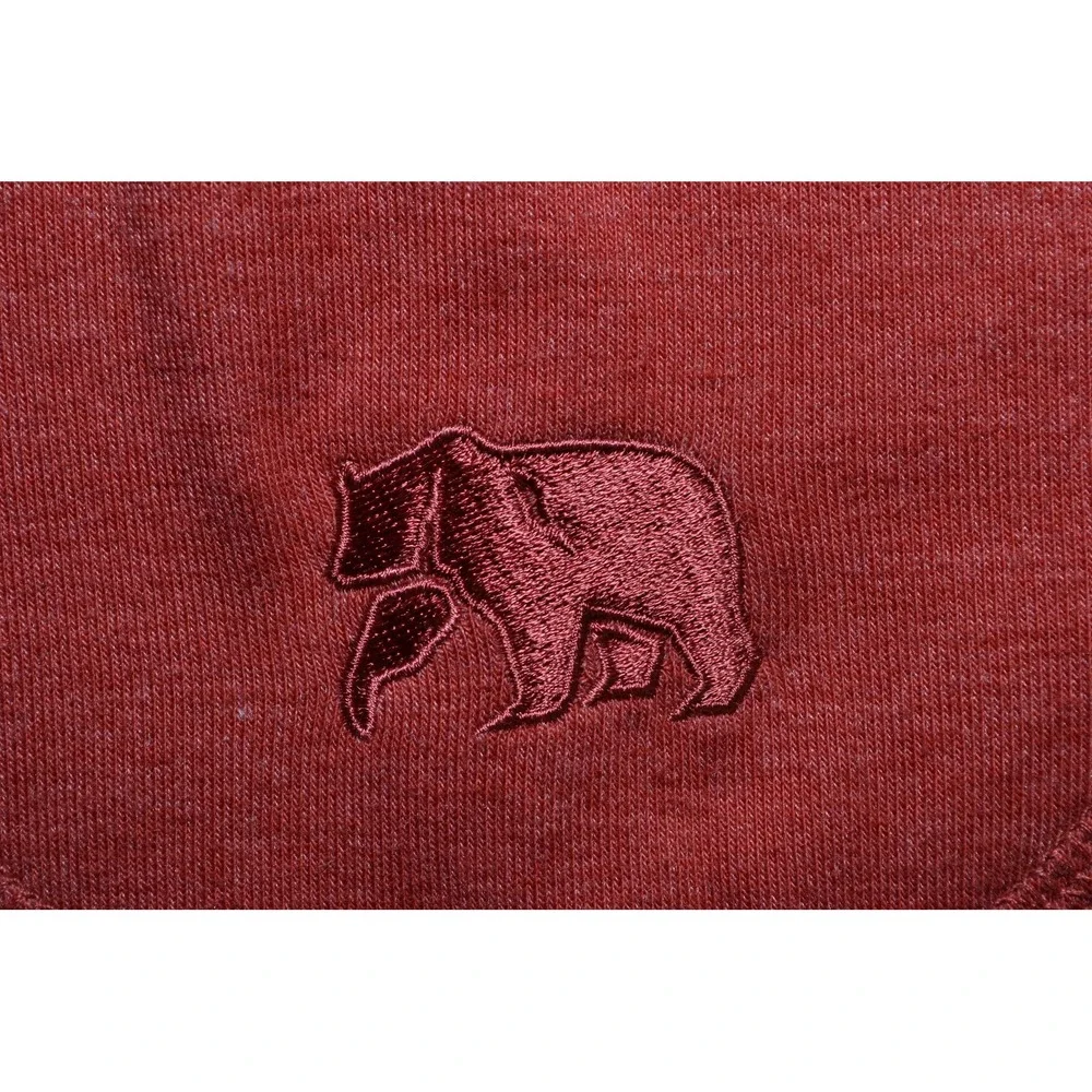 The Normal Brand Sweater‎ Mens Large Red Quarter Zip Mock Neck Long Sleeve